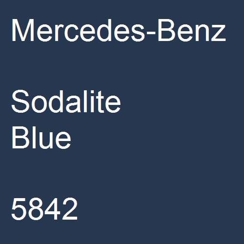 Mercedes-Benz, Sodalite Blue, 5842.